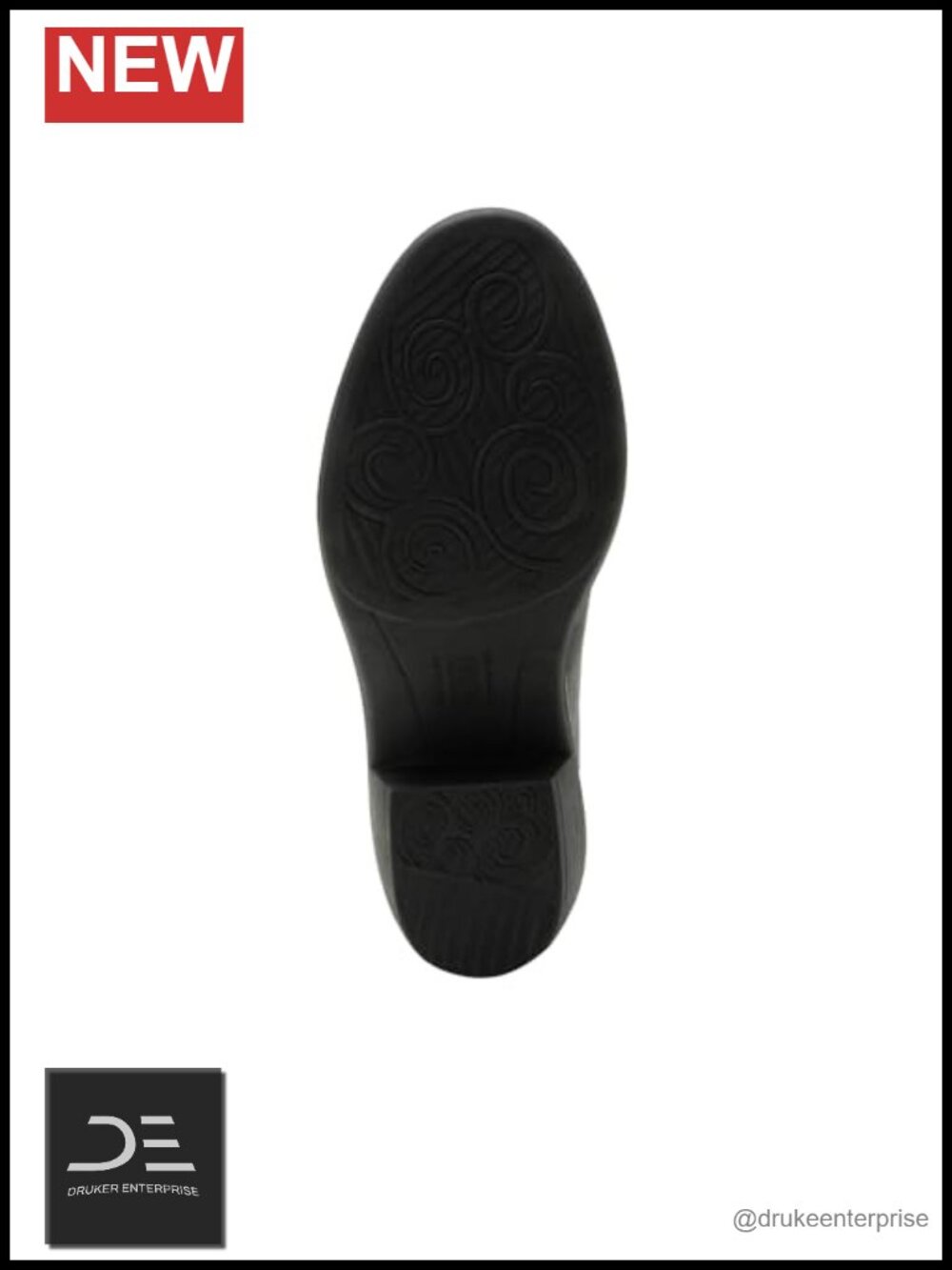 Leather Mule Clog with Kitten Heel & Arch Support Slip-On - Picture 5 of 6
